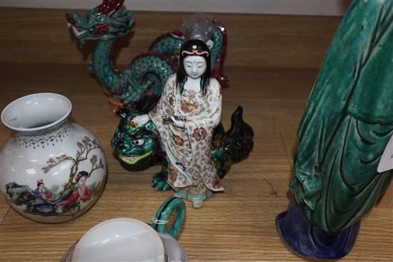 A group of Asian ceramics,